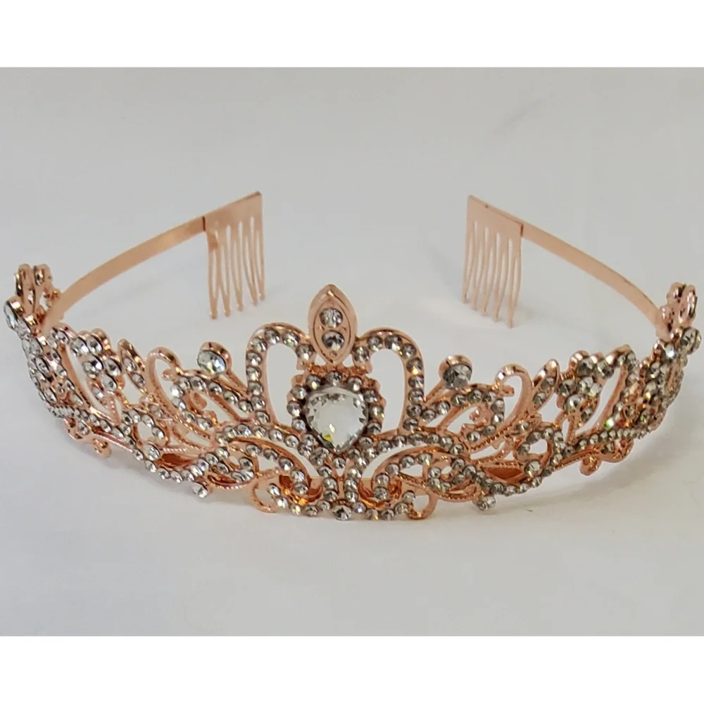 Women's Crystal Crown Tiara - Picture 8 of 16